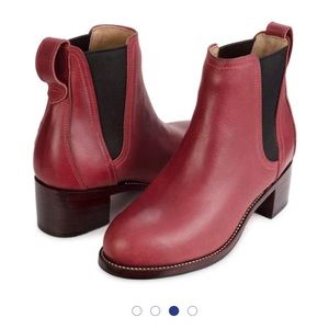 Adelante Catalina Red Leather Boots